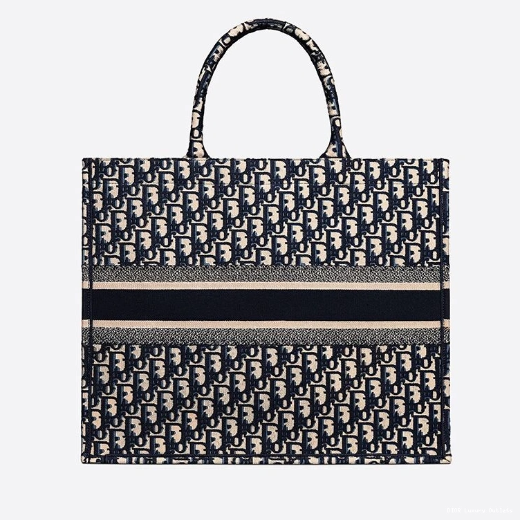 Cheap Motif Blue Tote Oblique Canvas Dior Book 0707 Luxury